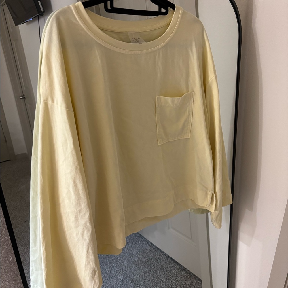 CALIA by Carrie Underwood Yellow Long Sleeve Tee